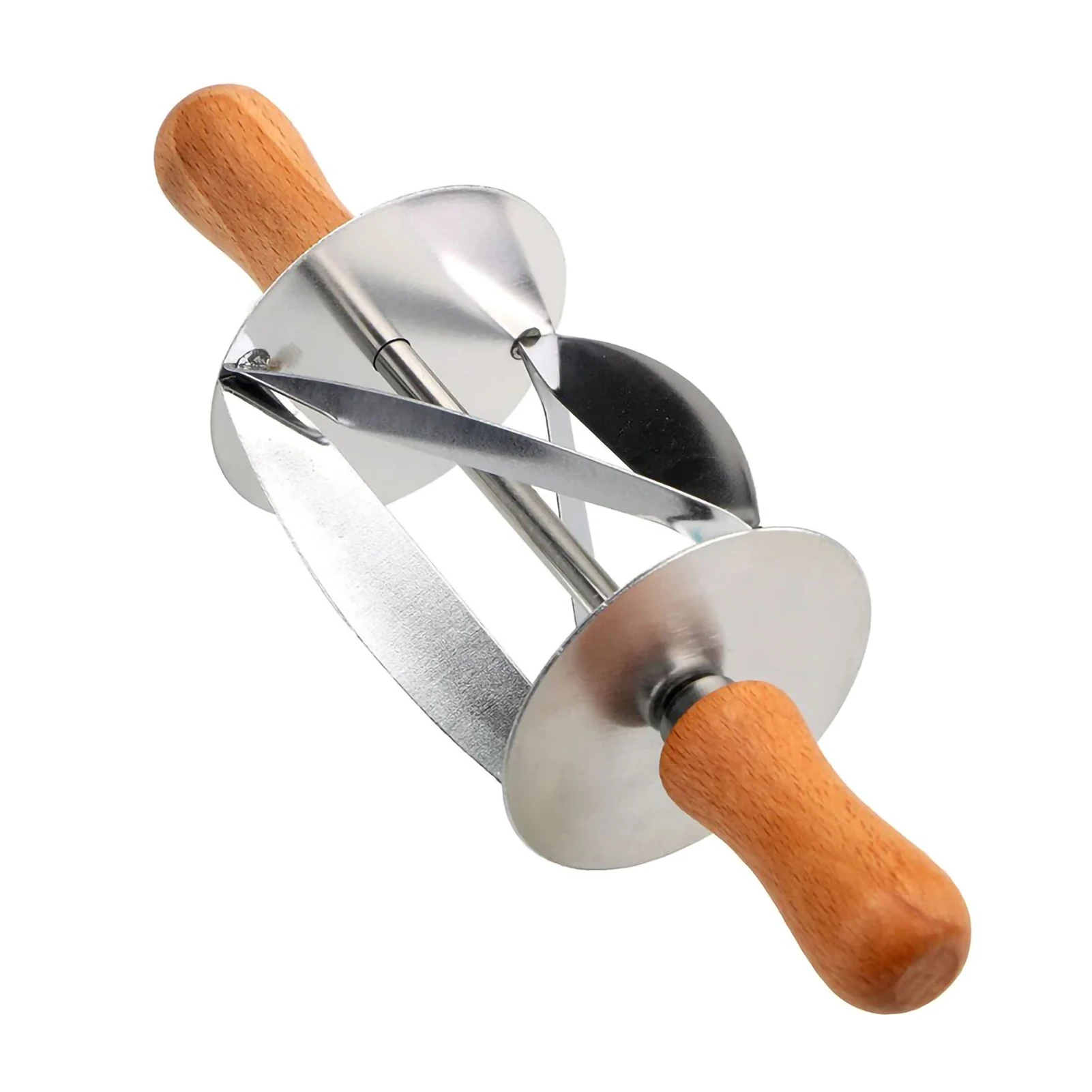 Stainless Steel Croissant Dough Roller Knife,Slicer Triangle