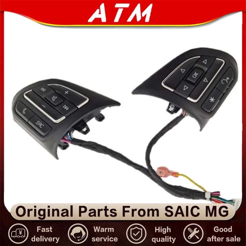 

ATMMG For SAIC MG ZS RX5 360 RX3 MG6 MG5 HS GS Steering Wheel Switch Multifunctional Button Steering Wheel Button 10362266