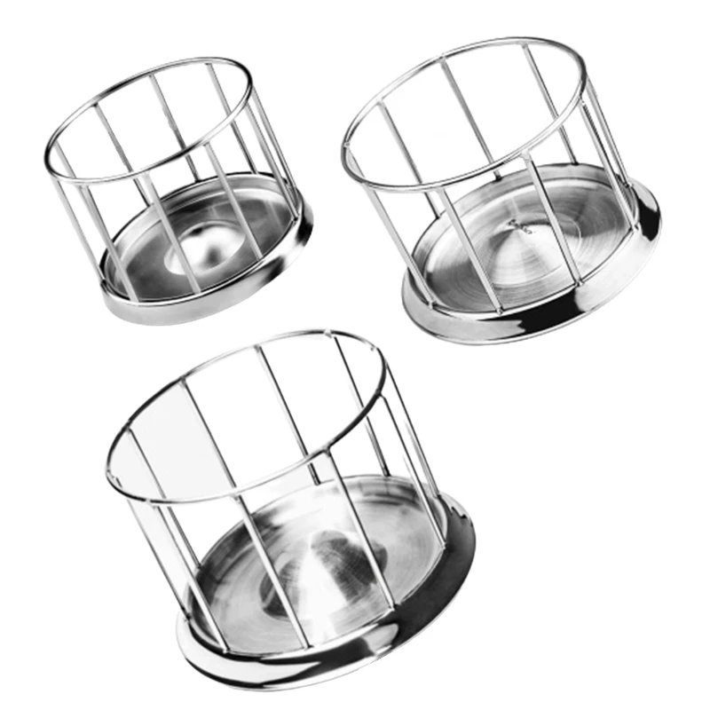 69HF Tortoises Feeder Stainless Steel Dish Water Dispenser Feeding Bowl Reptiles Drinking Plate Tray Easy to Clean