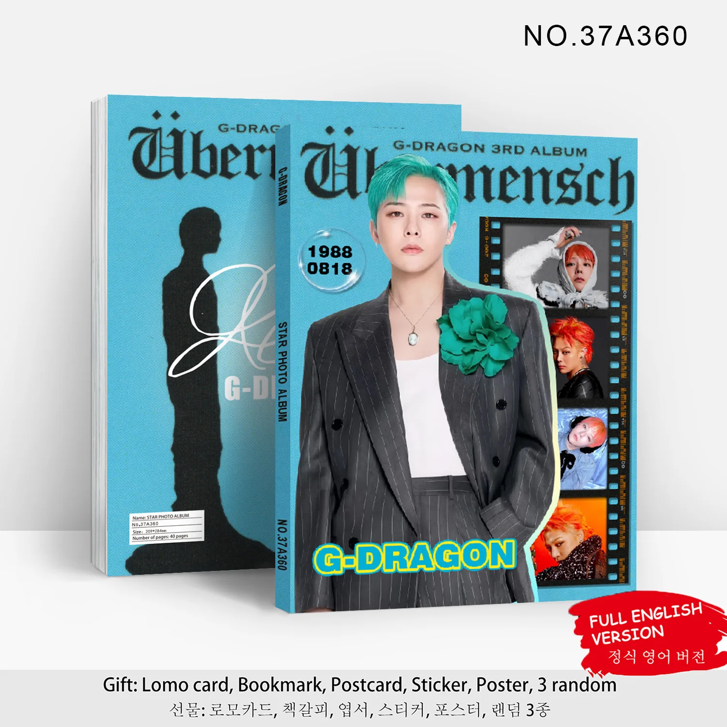 G-DRAGON Idol Boy New Album Übermensch Photo Collection GD New