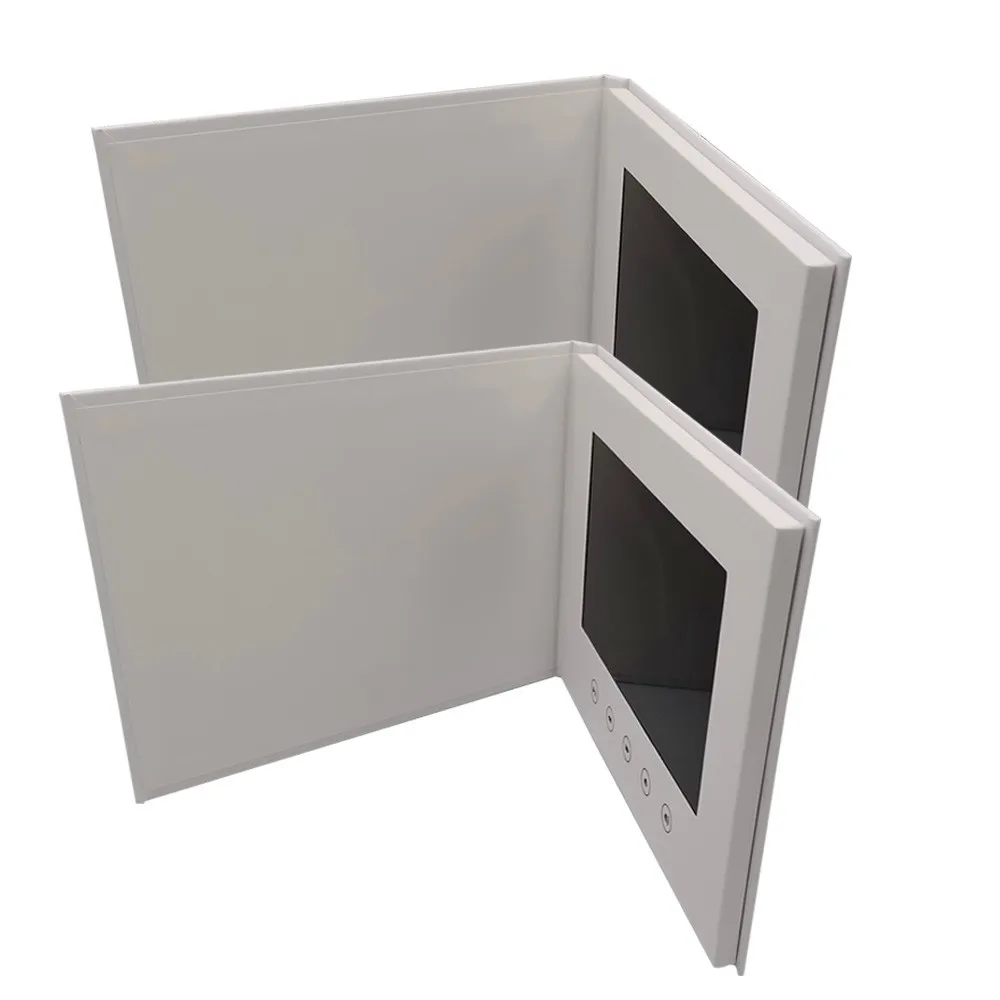 7' LCD Video Mailer Card Folder Book MP4 Player for Advertising Greeting Cards
