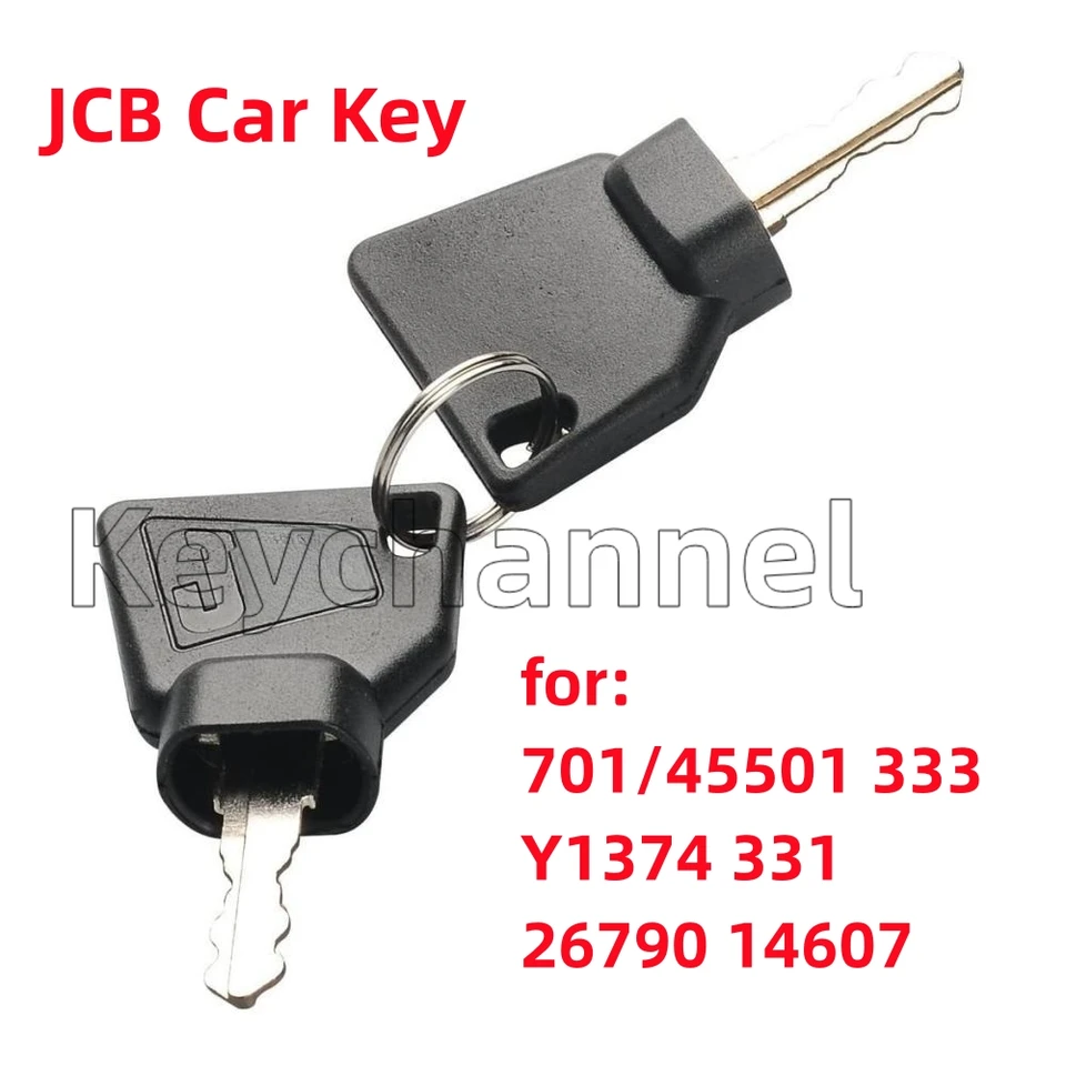 5Key For JCB Heavy Equipment Ignition Key OEM Logo 701/45501 - Foto 13