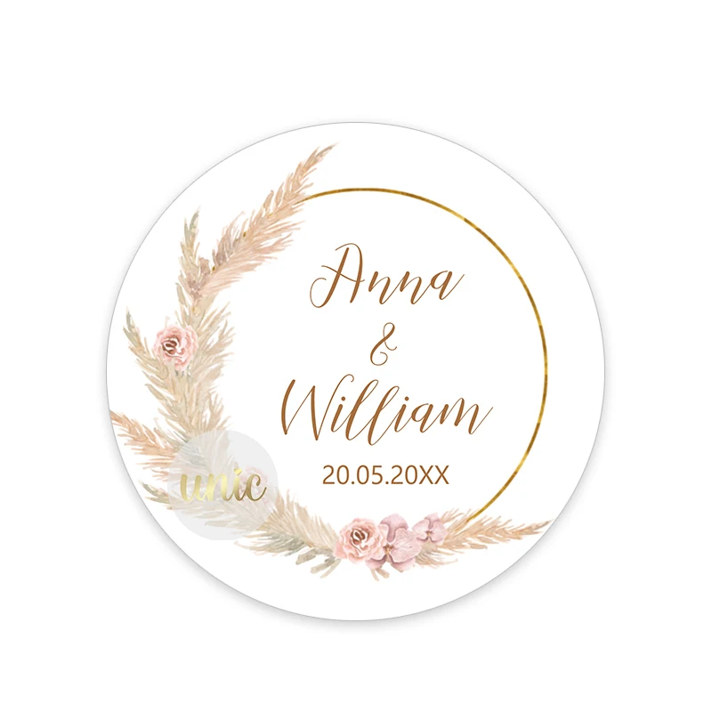 Etichette A Specchio Rotonde Personalizzate In Acrilico Oro - Foto 9