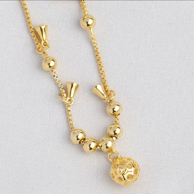 New Fashion 925 Sterling Silver Anklets For Women Foot Jewelry Exquisite Hollow Ball Cute Small Bell Bracelets Girl Accessories