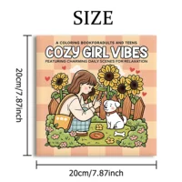 COZY GIRL VIBES Bold-easy Patterns Coloring Book for Adults Cute Drawing Book Perfect Gift for Party and Birthday 2