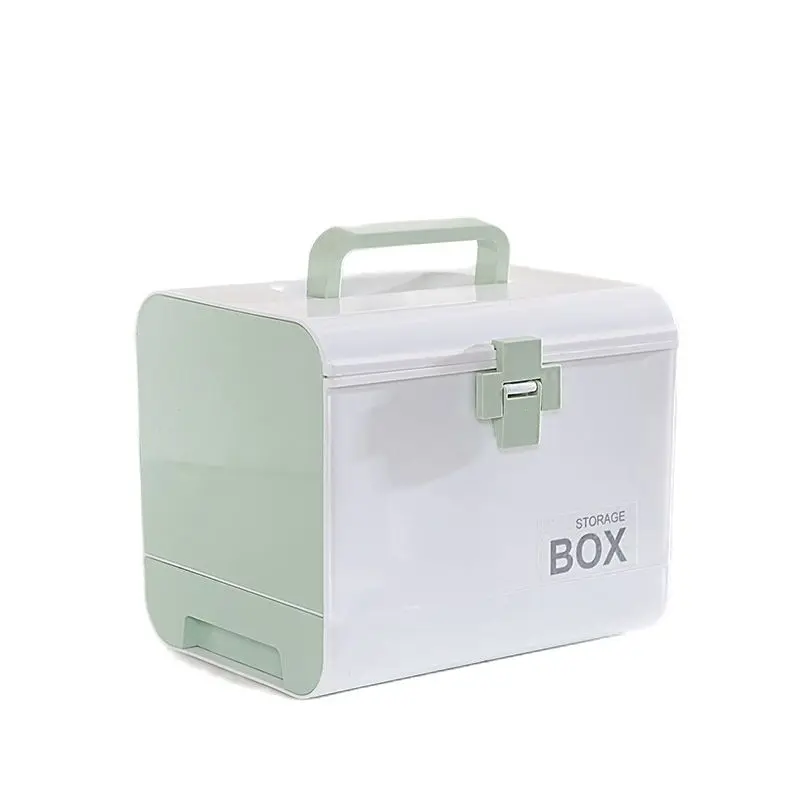 

Multi-layer First Aid Kit Storage Organizer Medicine Box Portable Medical Kits PP Plastic Drawer Drug Storage Box Chest Home