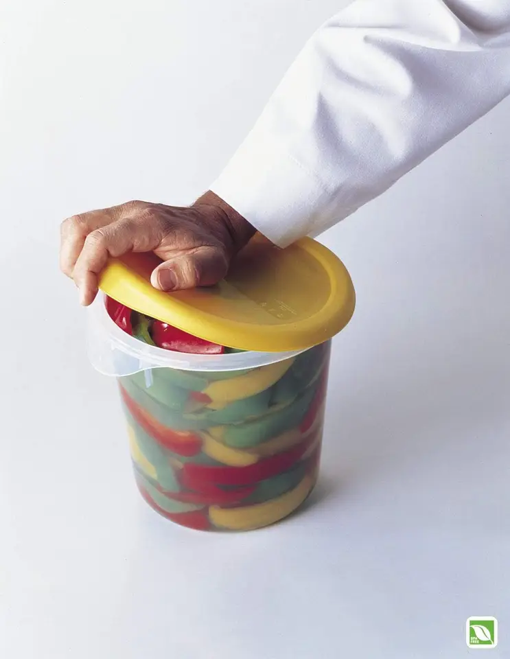 Commercial Clear Round Food Storage Container with Handle