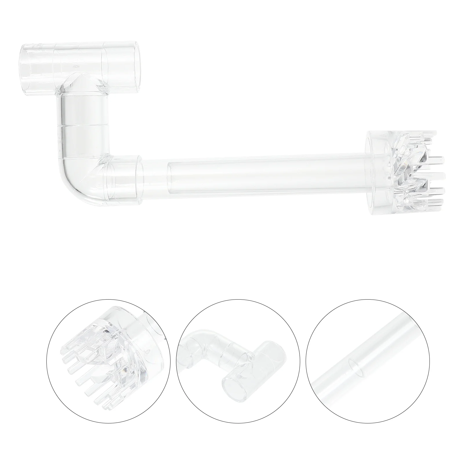 

1Pc Plastic Bend Oil Film Processor Aquarium Surface Protein Skimmer Filter