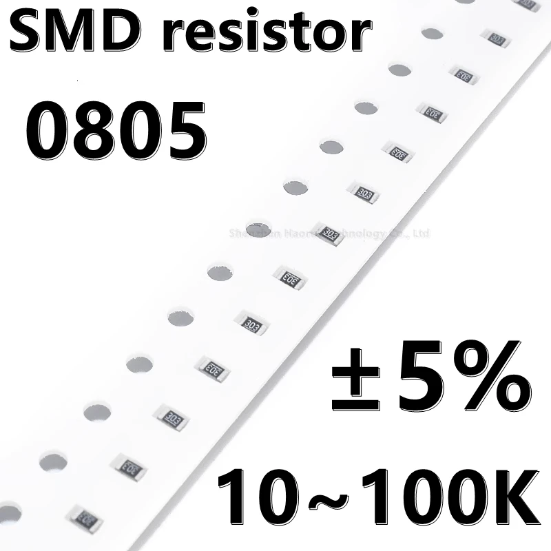 

(100 шт.) 0805 5% SMD резистор 10 11K 12 13 16 15K 18 20 22 24 27K 30K 36K 39K 43K 47 K 51K 56K 62K 68K 75K 82K 91K 100K