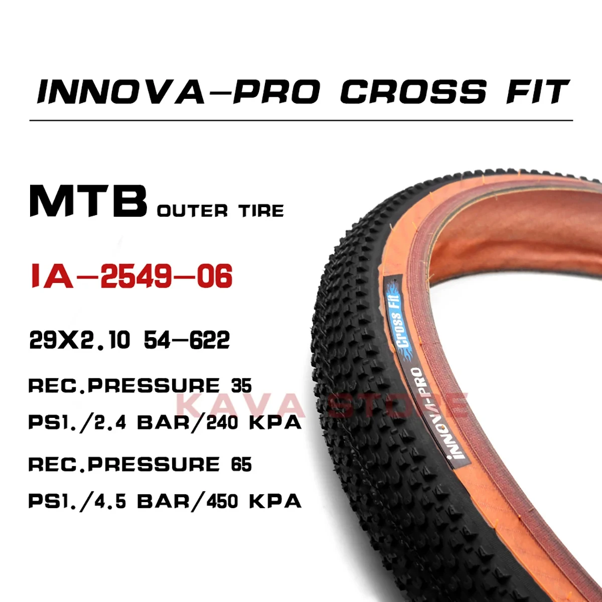 INNOVA Mountain Bike Tires 26*2.0 Anti Puncture Wire Types MTB 60TPI Off Road Bicycle Tire 26x2.0 Cycling Accessories