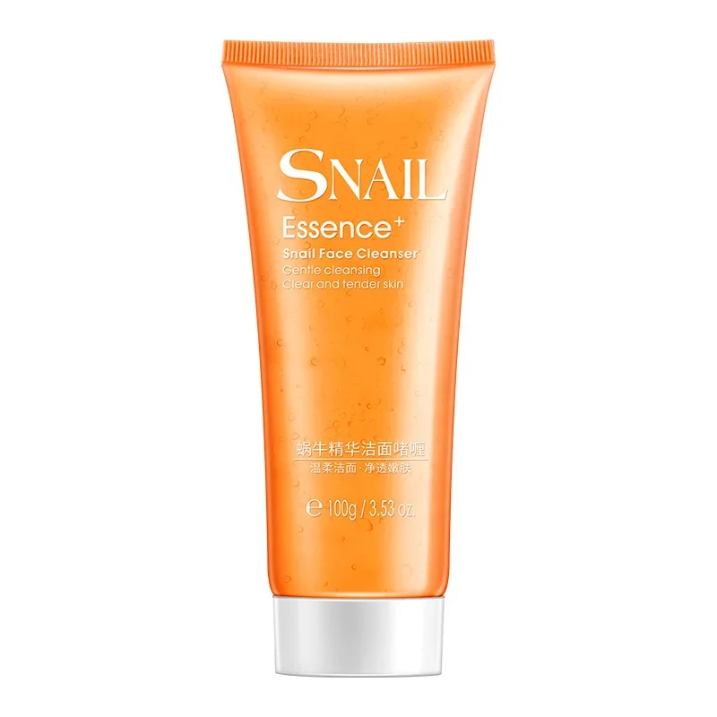 LAIKOU Snail Facial Cleanser Anti Aging Natural Organic Gel Daily Face Wash Exfoliating Gel Deep Pore Cleansing Skin Care 100g