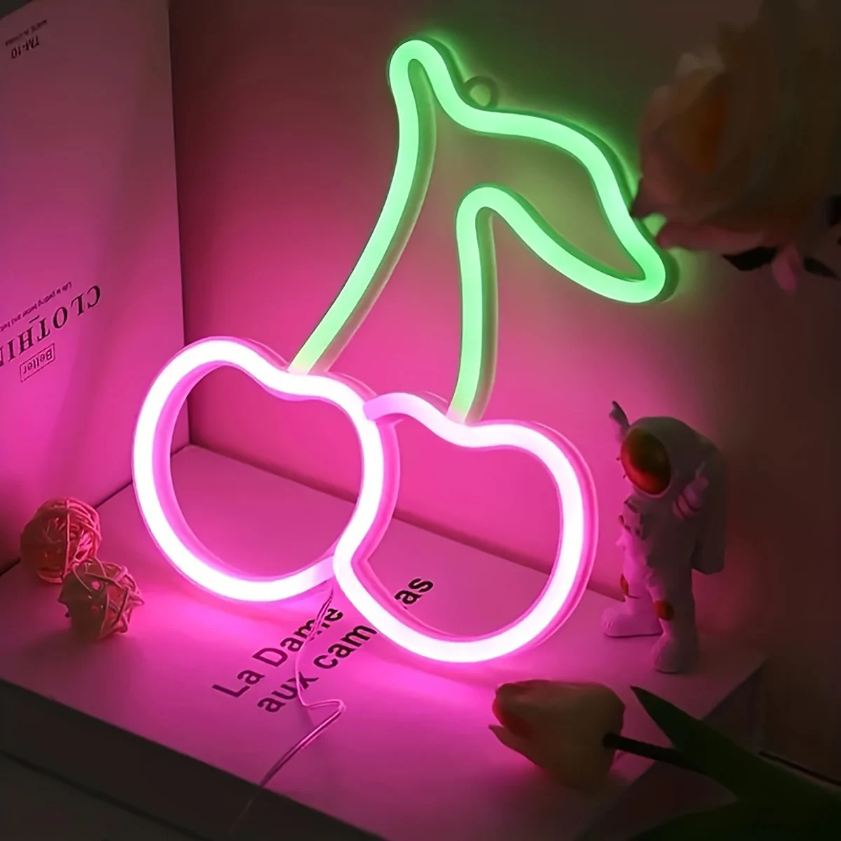 Cherry Neon LED Logo Light Image 1