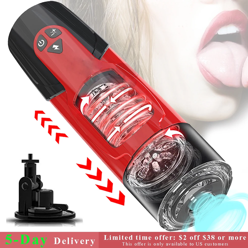 Automatischer Teleskop Masturbator Für Männer Mit Rotation_voghion.com