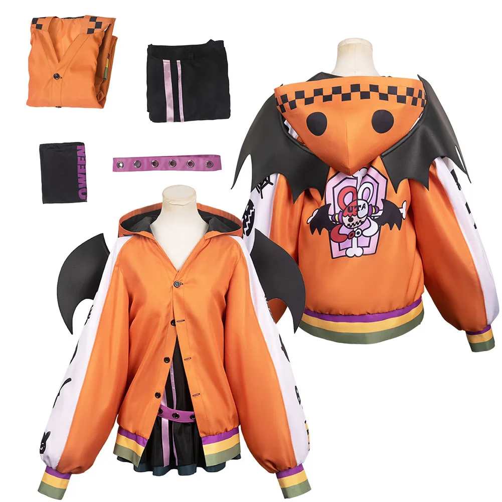 

Anime Piece FILM RED Uta Cosplay Dress Coat Belt Female Fantasia Costume Halloween Carnival Adult Woman Disguise Party Role Suit