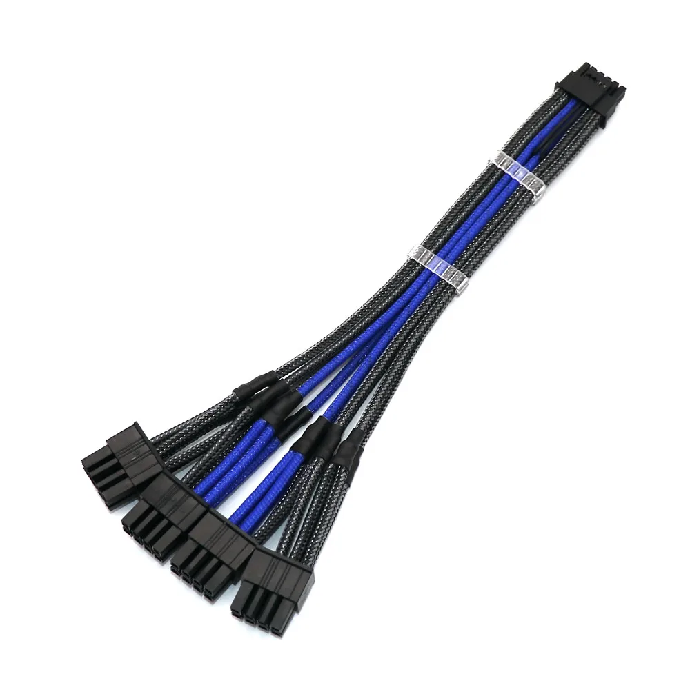 4 pces cpu macho 8pin atx 16awg