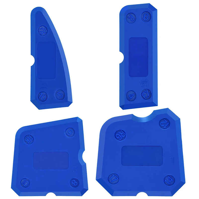 4PcsCaulkingToolKitSiliconeJointSealantSpreaderSpatulaScraper