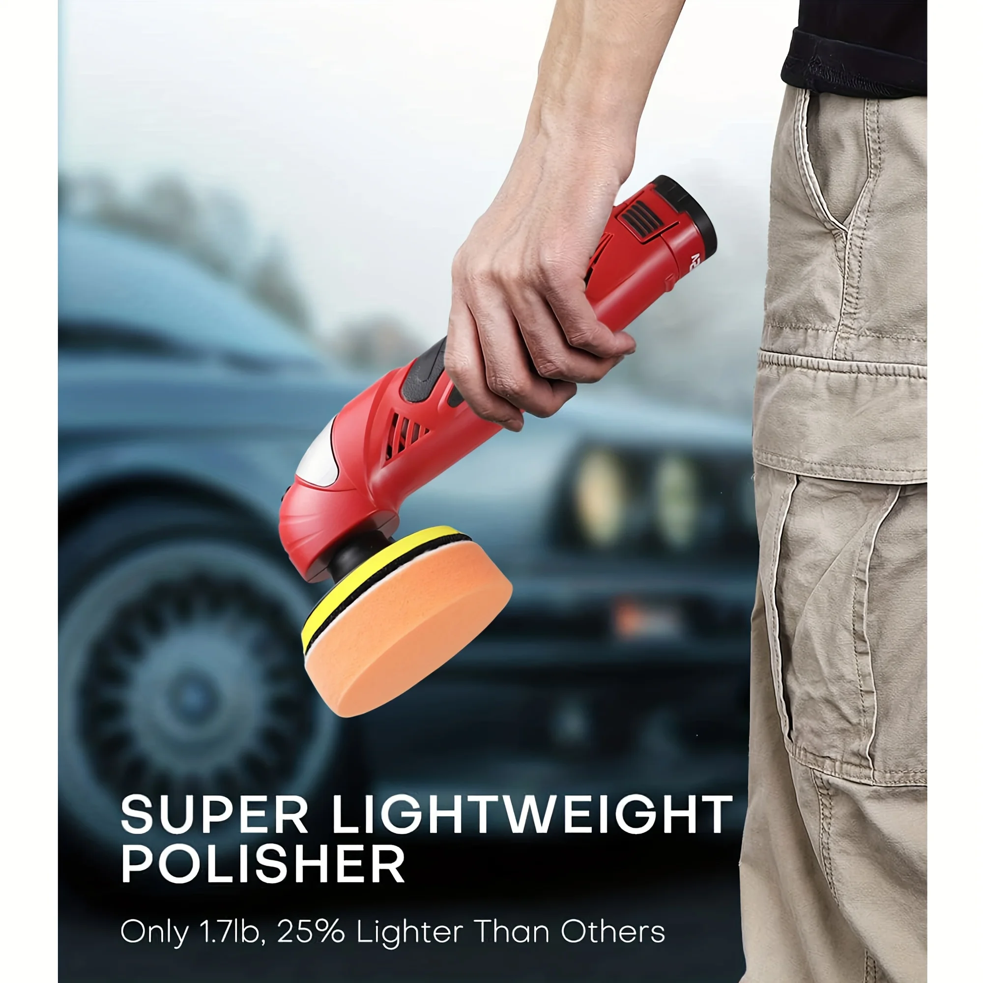 12V 4&rdquo; Cordless Car er Polisher w/ 2.0Ah Battery Charger Variable Speed Car Detailing/Car Scratch Repairing car polisher cordless car polisher electric polisher