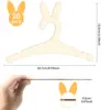 20Pcs Baby Clothes Rack Kids Wooden Hanger Mini Toddler Children Clothes Hanger Cute Bear Drying Hanger for Baby Jacket Skirt 6