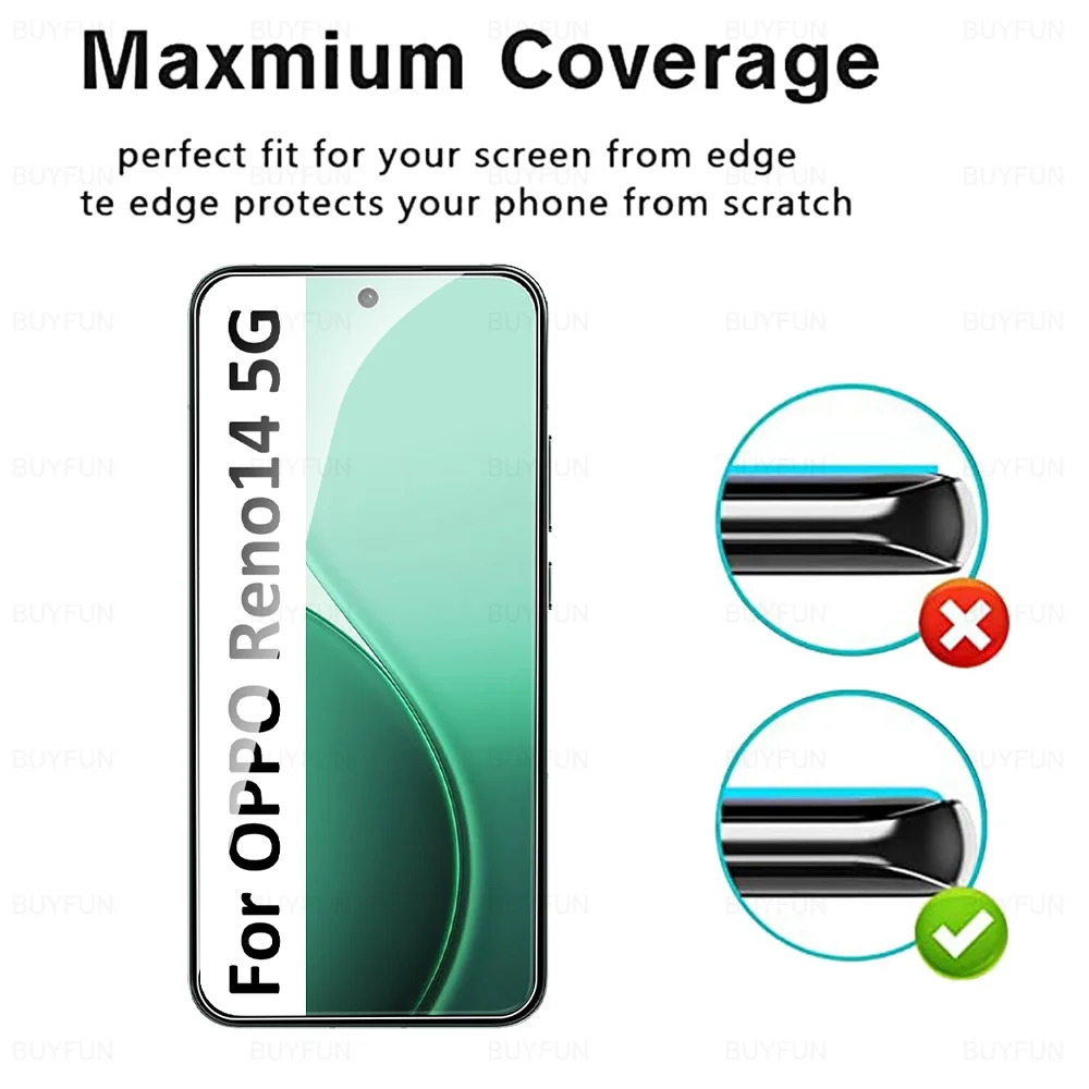 3-Piece Tempered Glass Screen Protector Set with Case-Friendly Design