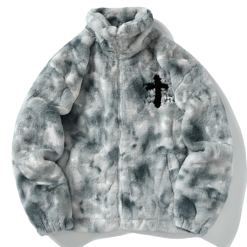 Men's Cotton Fur Fluffy Winter Fleece Coat - true deals club