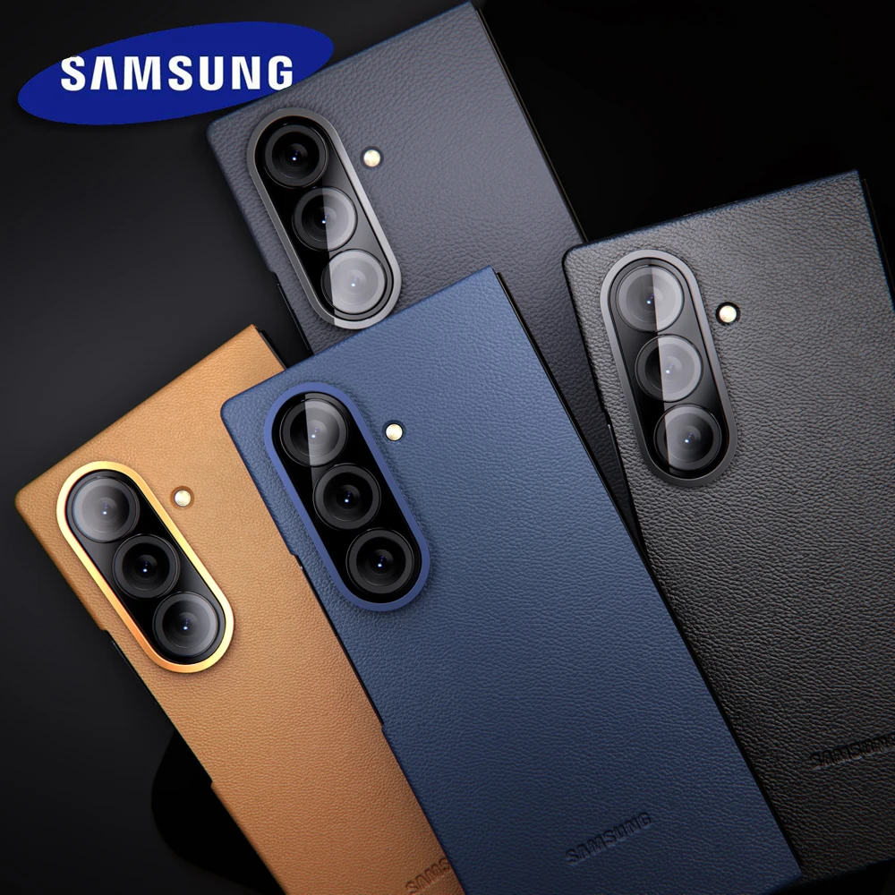 Premium Genuine Leather Shockproof Back Cover with Textured Design