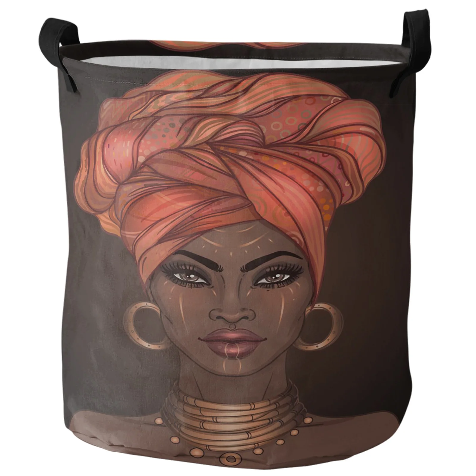 

Корзина для грязного белья для женщин и девочек, складной головной платок в африканском стиле, органайзер для дома, корзина для одежды, детская корзина для хранения игрушек