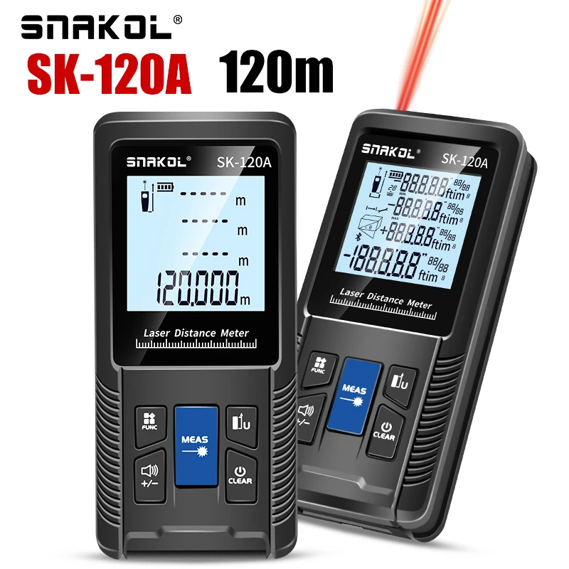 

Брендовый лазерный дальномер 40 м, 50 м, 70 м, 100 м, 120 м, дальномер, цифровой дальномер, рулетка, линейка, измерительная лента расстояния