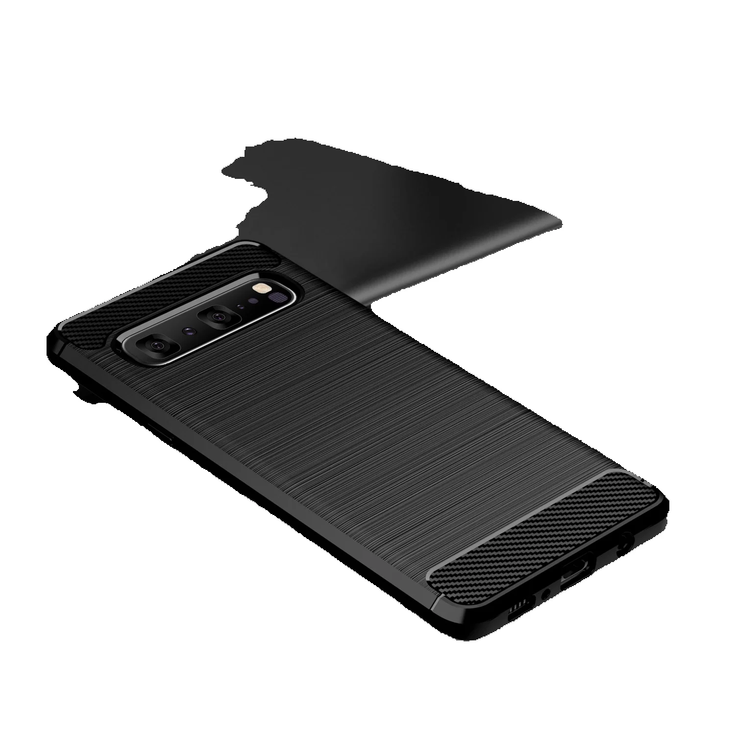 삼성 5G 갤럭시 S10 + S10 라이트 용 탄소 섬유 케이스 갤럭시 S10e S10 소프트 케이스 Coque Fundas 용 충격  방지 실리콘 커버 - AliExpress