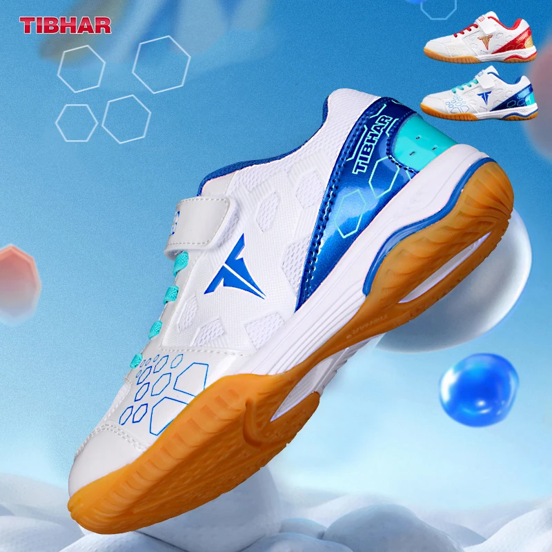 TIBHAR Children Table Tennis Shoes Special Breathable Anti-slip Training for Autumn Professional Boy Girls Ping Pong Sport