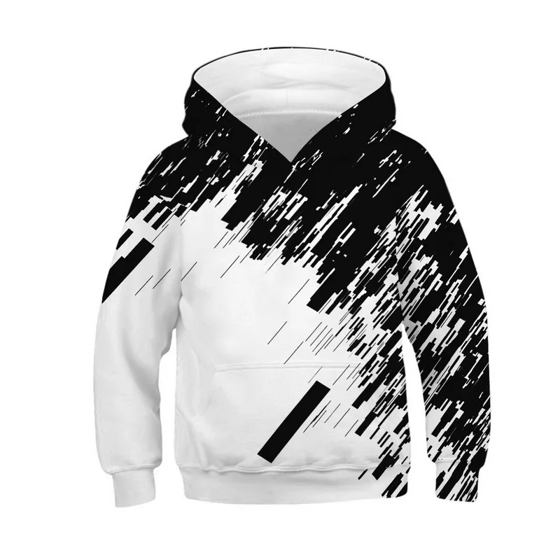 Black White Landscapes 3D Print Kids Hoodies Teen Sweatshirt