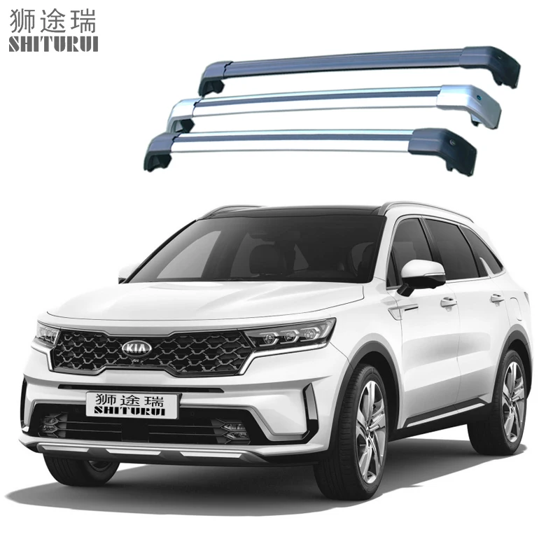 2pcs Roof Bars For Kia Sorento Iii (um) Prime (2020today) Aluminum
