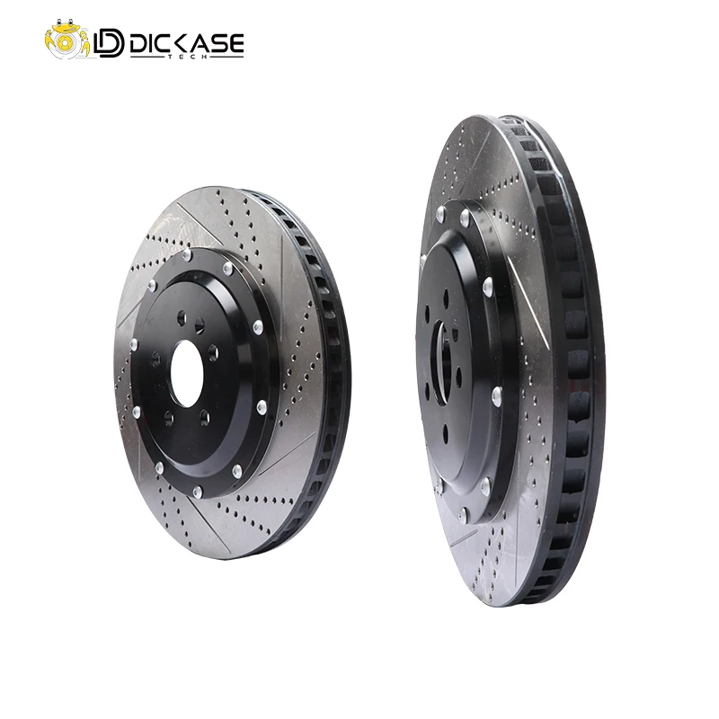 High performance Dicase racing aluminum calipers with 380mm lightweight brake disc stainless steel hose for Lexus Lx570/Lc200