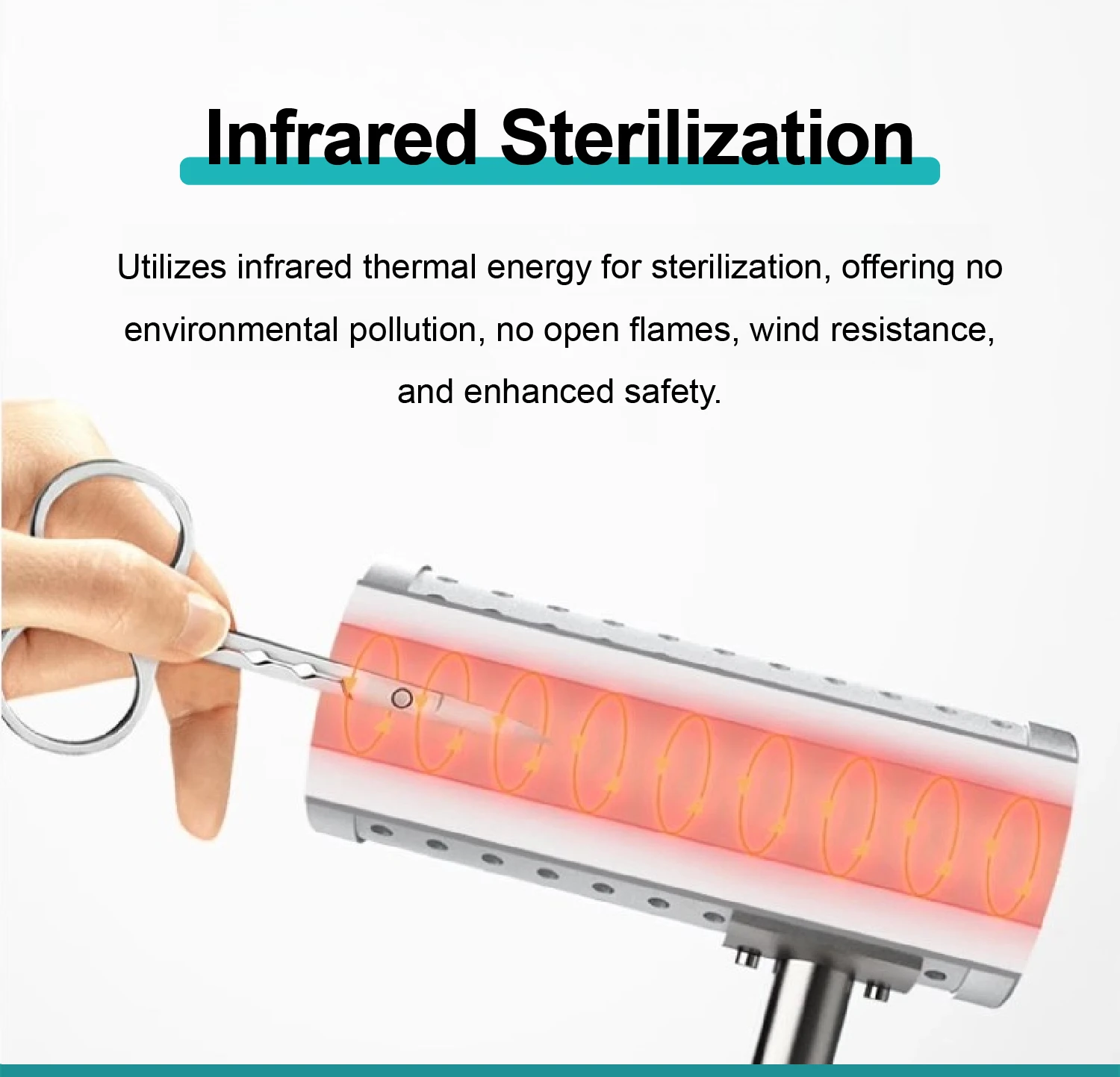 Infrared High Temperature Sterilizer Loop Sterilizer for Microbiology Lab Biosaf