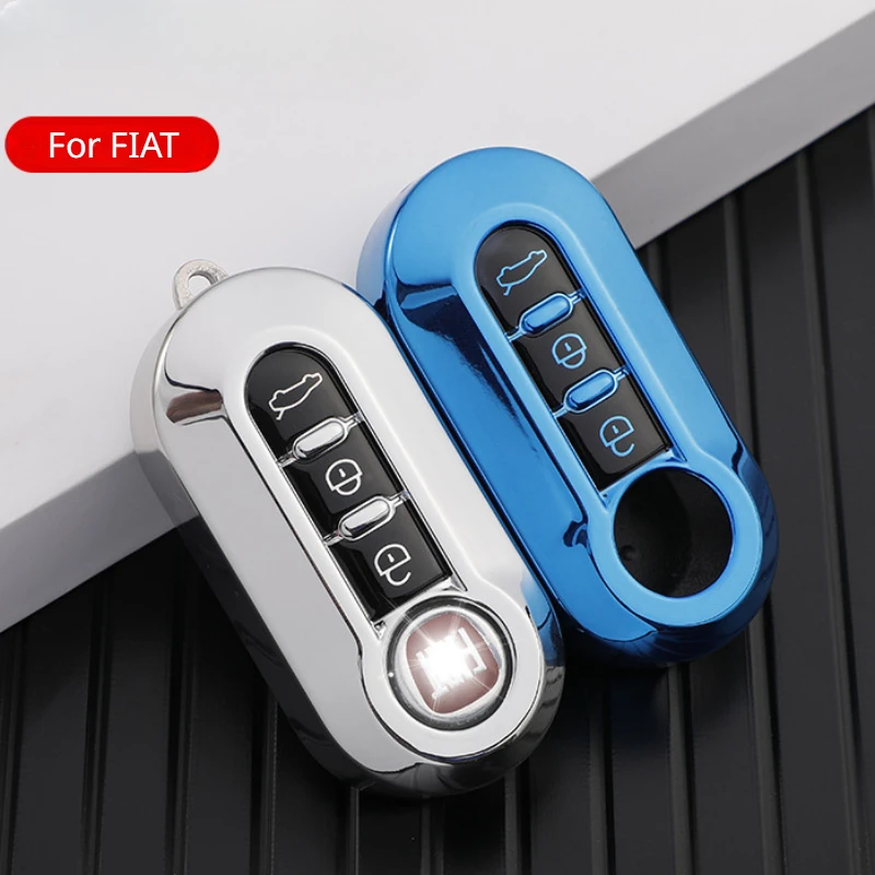 Custodia Per Auto In Tpu Custodia Per Chiave Per Fiat 500 Ducato Punto Panda Lancia Musa Per Citroen Jumper Peugeot Boxer 3 Key Fold Car Key Cover