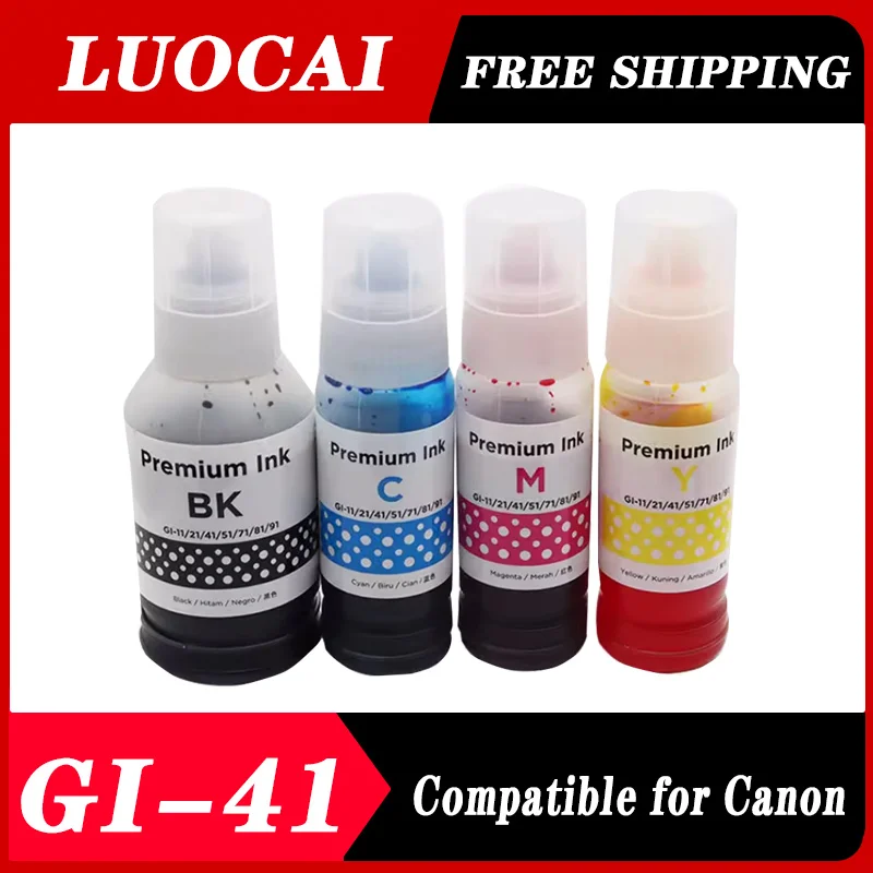 

GI-41 GI41 Refill Dye Ink For Canon For Canon PIXMA G1420 G2420 G2460 G3420 G3460 Refillable Ink Botella De Tinta