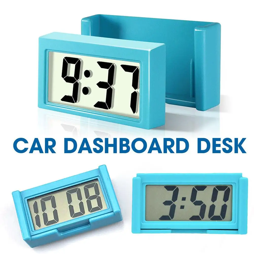Mini Digital Clock Table Car Dashboard Desk Digital Clock Electronic Desk  Clock Time Display Clock