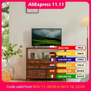 Fireplace TV Stand Dresser 1