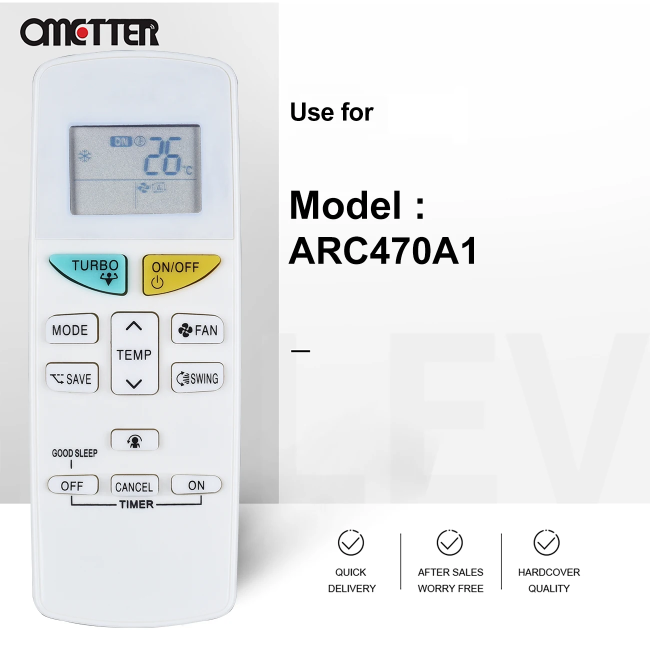Télécommande Remplacement Pour Climatiseur DAIKIN ARC470A11 Et Autres Modèles | Universelle Et Simple