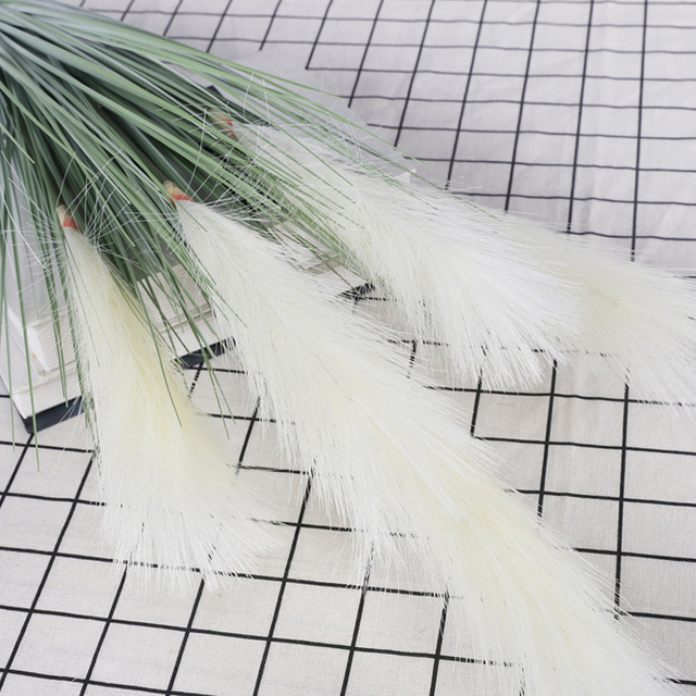 Reed Grass Dog's Tail Grass Spring Wedding Party Living Room Home Decoration Flower Arrangement Diy Fake Reed Bouquet