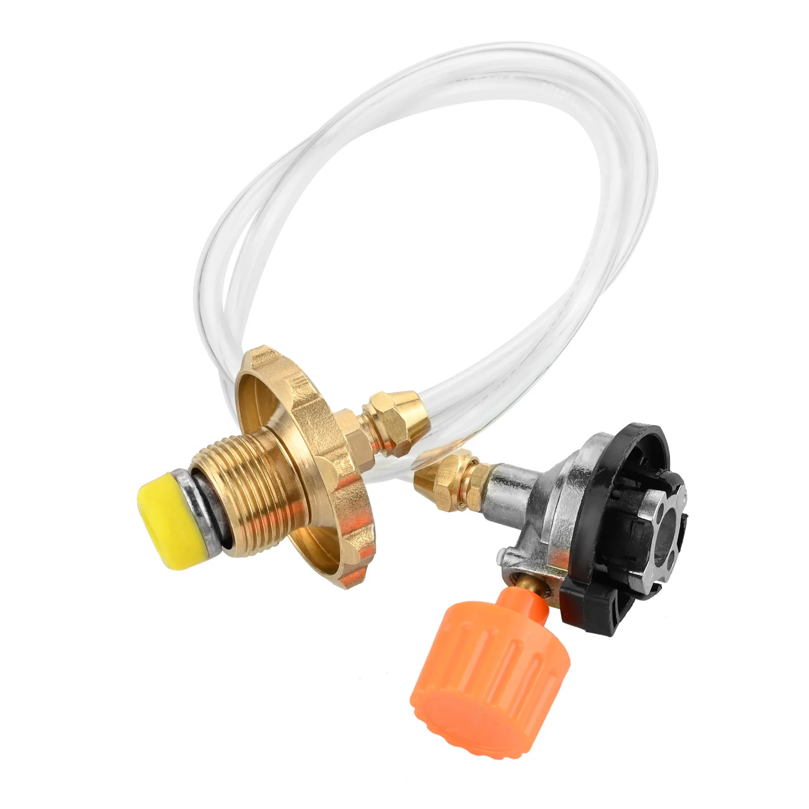 1set Liquefied Gas Connector 60cm Hose CB Can Adapter to connect Gas Tank Inflate CB can Copper Hand Wheel Switch Valve Camping