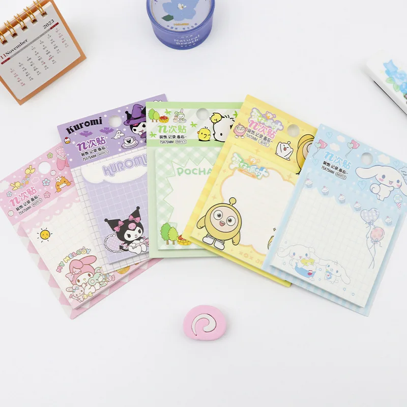 

Cartoon Lovely Sanrio Notes N Times Of Pasting Student Work Message Record Memorandum Pastable Stationery Supplies Wholesale