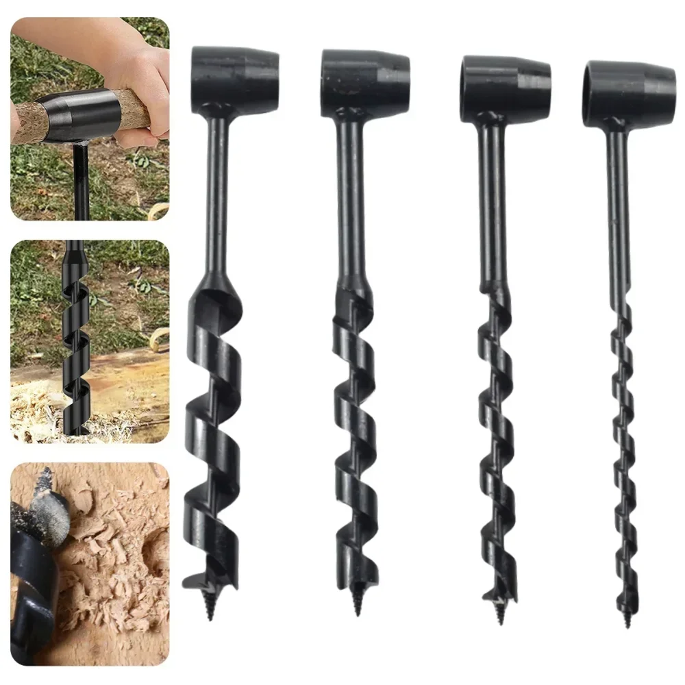 

Auger Steel Hand Drill Survival Drill Bit Carbon Self-Tapping Punch Bushcraft Drill Tool Manual Wood Survival Portable Manual