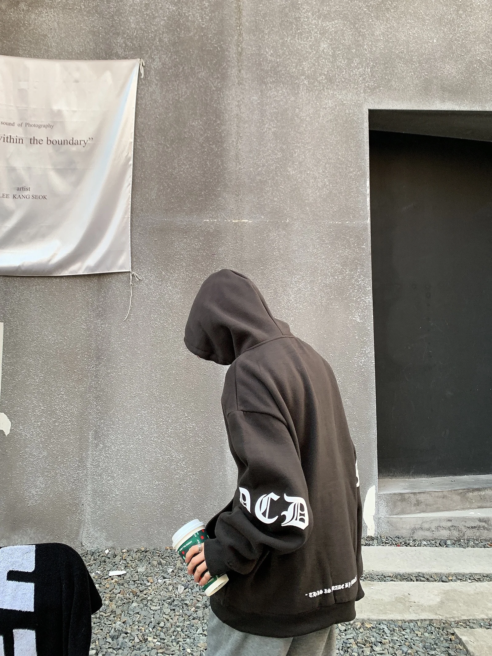 클리어런스 겨울 트렌디 브랜드 복직 커플 두꺼운 까마귀 느슨한 무거운 미국 인쇄 양털 안감 까마귀 여성 남성