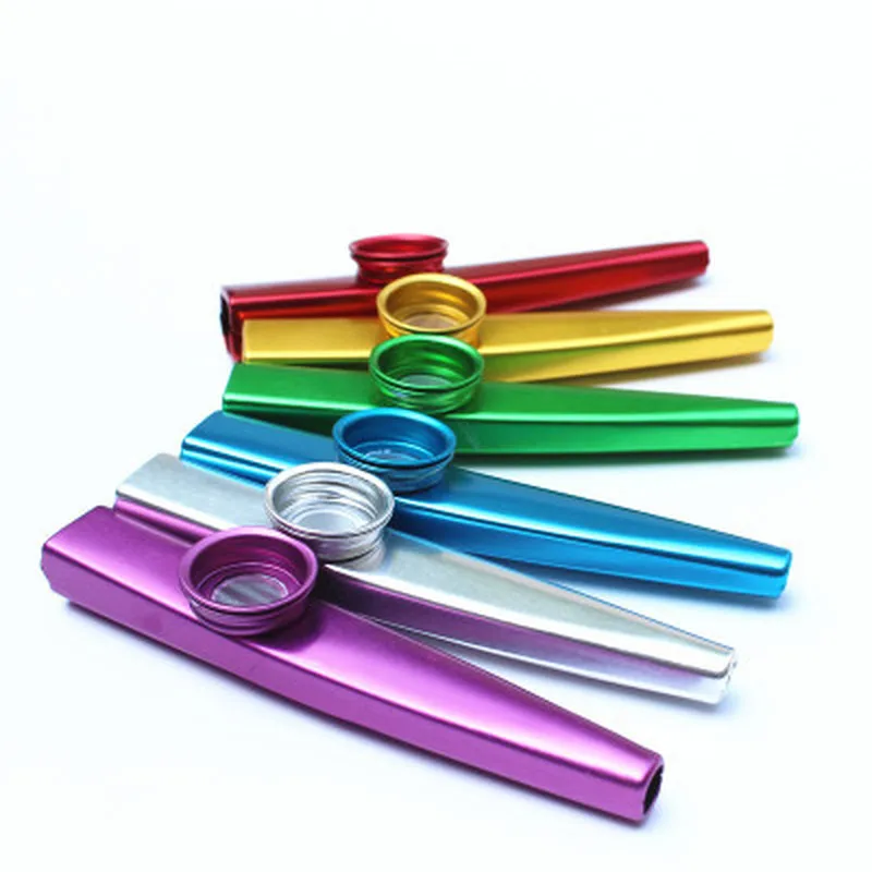 Description Picture 6 of itemKazoo Golden Aluminum Alloy with Membrane Flute Diaphragm Mouth Kazoos Musical Instruments