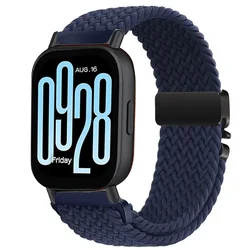 Breathable Braided Nylon Loop Strap with Parachute Buckle - 20mm/22mm - 22MM Width Band (Deep blue)