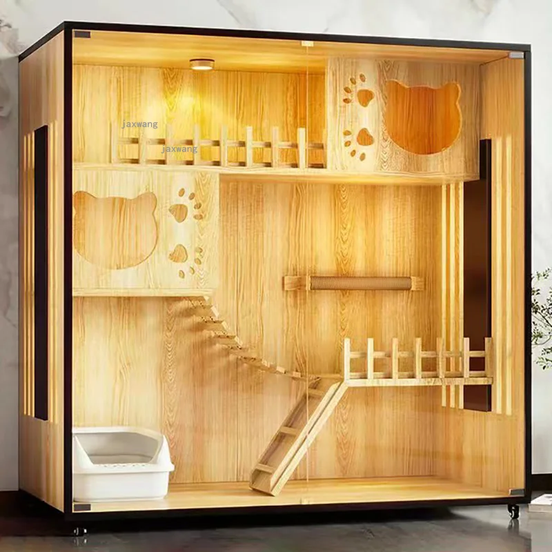 Waterproof Cat Cages Breathable Cats Villa Indoor Home Pet