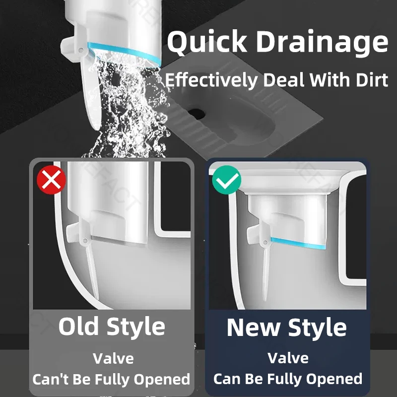 Toilet Odor Proof Core Stainless steel Toilet Odor-proof Core Bathroom Odor-proof Cover Insect-proof Quick Drainage Toilet Pipe Fittings