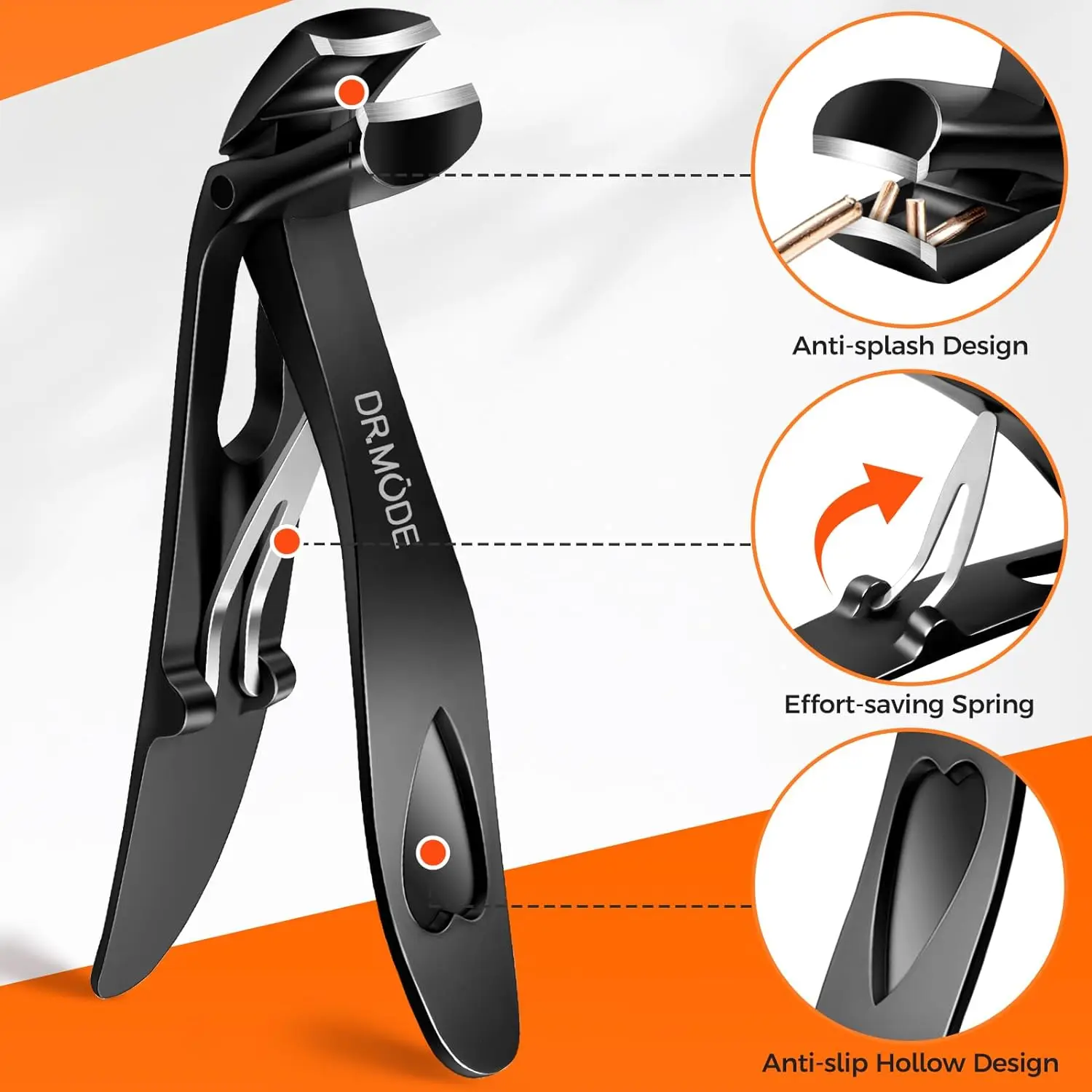 Sheeamy 2024 Clippers for Thick Nails for Seniors Angled Head Large German Toe Nail Clippers Heavy Duty Nail Clippers 3