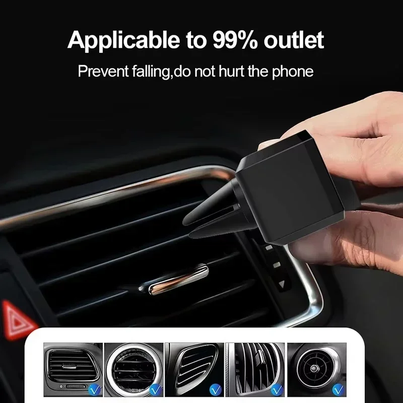 Universal Car Air Vent Phone Holder Stand for Iphone 360 Degress Rotation Air Outlet Mount Cell Phone Holder GPS Support Bracket