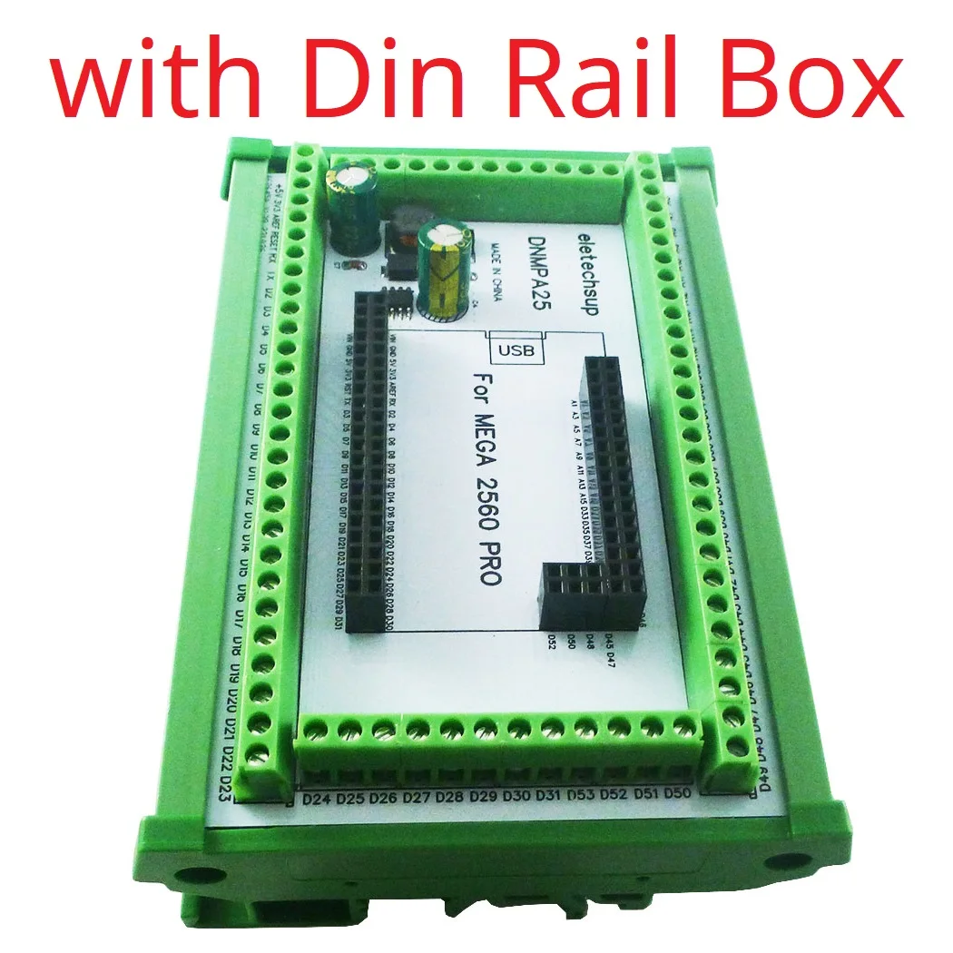 DIN Rail Mount Screw Terminal Block Adapter Module for Smart Home DIY Projects